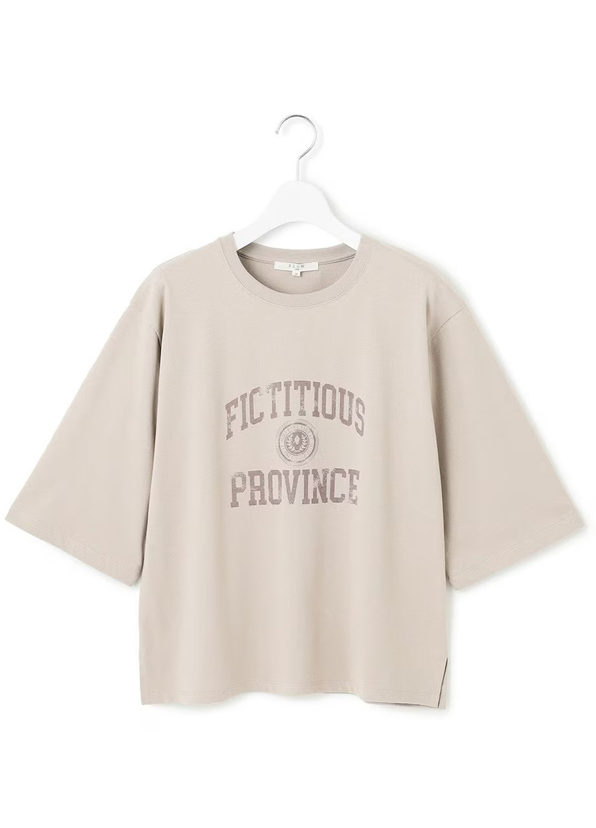 【SLOW系列】七分袖字母印花LOGO TEE